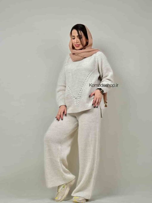 ست بافت یقه گرد نیلرام - Image 8