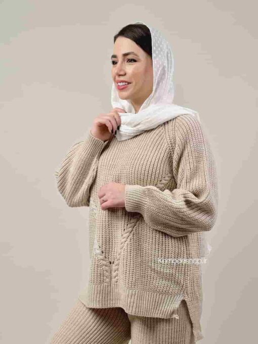 ست بافت یقه گرد نیلرام - Image 20