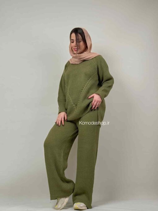 ست بافت یقه گرد نیلرام - Image 19