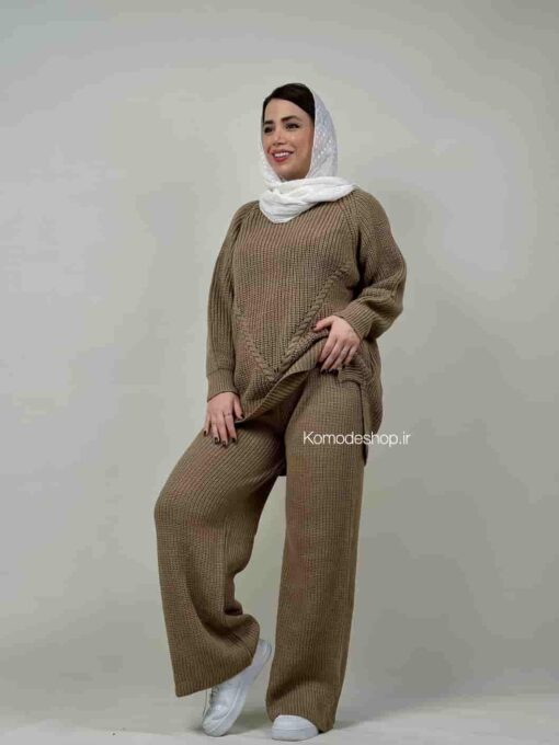 ست بافت یقه گرد نیلرام - Image 15