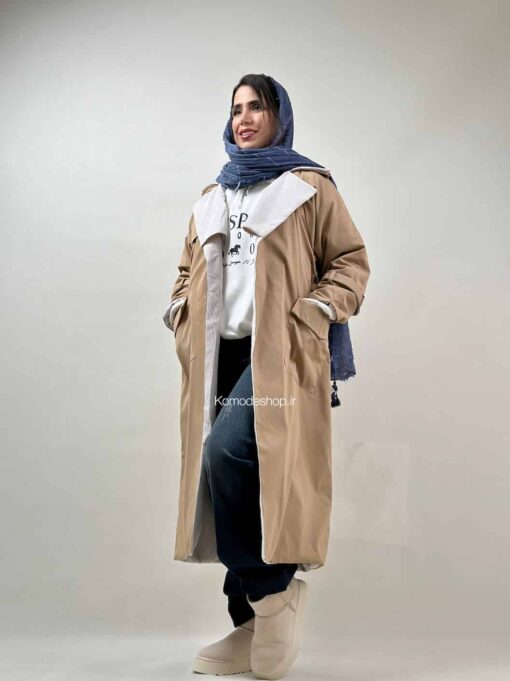 ترنچ کت بلند دورو آنجلا - Image 4