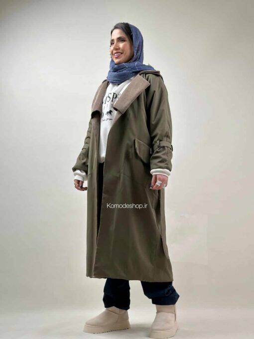 ترنچ کت بلند دورو آنجلا - Image 15