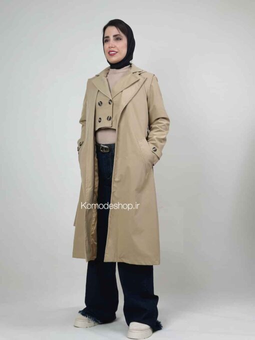 ترنچ کت دو تیکه ضد آب آلبا - Image 19