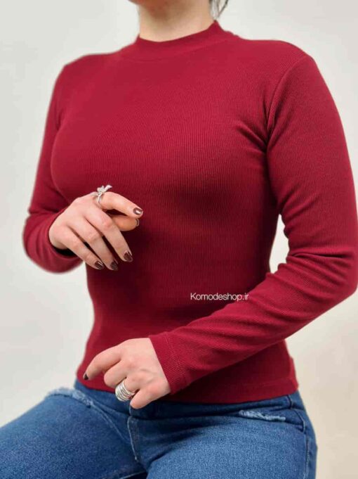 بلوز یقه سه سانت چری