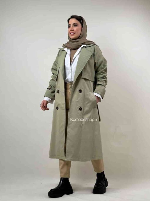 ترنچ کت بلند کارولین - Image 13