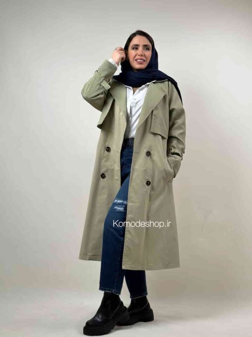 ترنچ کت بلند کارولین - Image 11