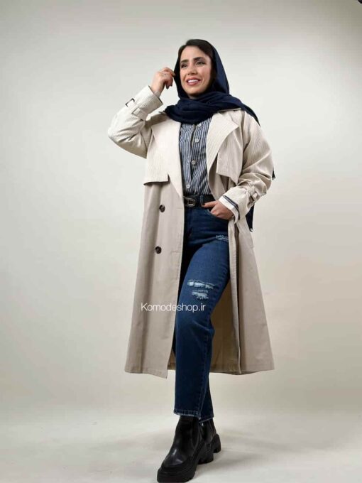 ترنچ کت بلند کارولین - Image 7