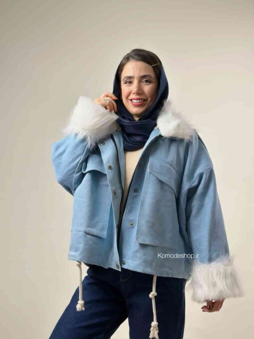 کاپشن جین خزدار اسکیمو - Image 6