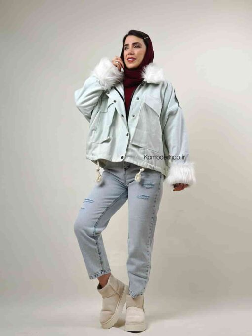 کاپشن جین خزدار اسکیمو - Image 16