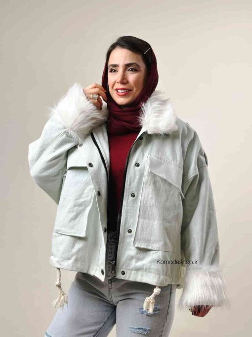 کاپشن جین خزدار اسکیمو - Image 12