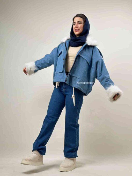 کاپشن جین خزدار اسکیمو - Image 10
