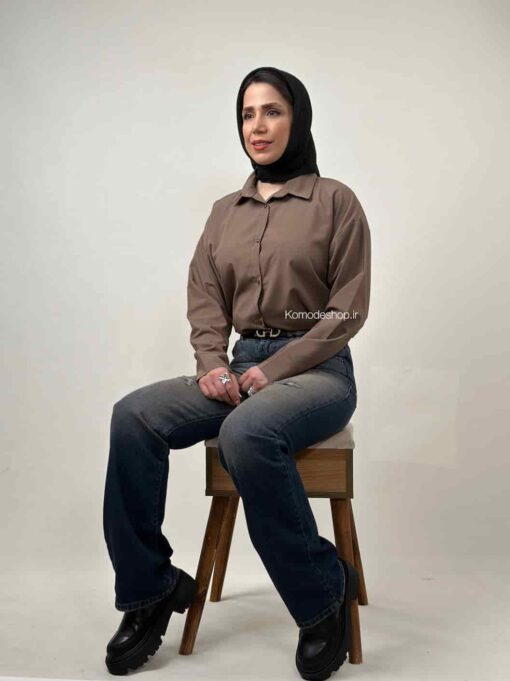 شومیز بیسیک قد 70 لیزا - Image 8