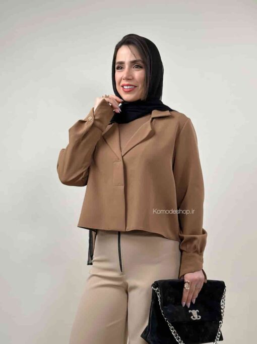 شومیز یقه انگلیسی مونالیزا - Image 13