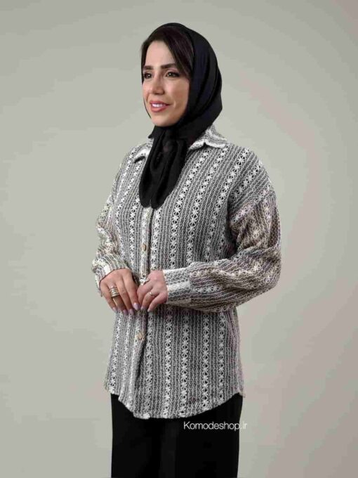 شومیز قلاب بافی ساده دایان - Image 5