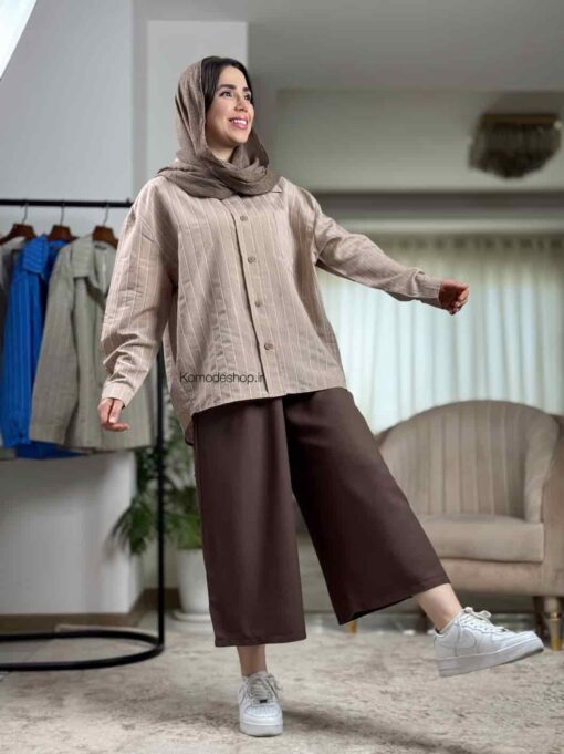 شومیز راه راه پری ترک - Image 19