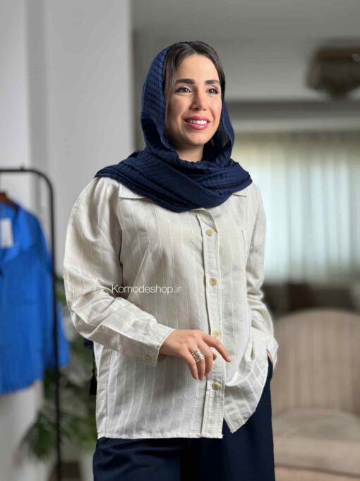شومیز راه راه پری ترک - Image 8
