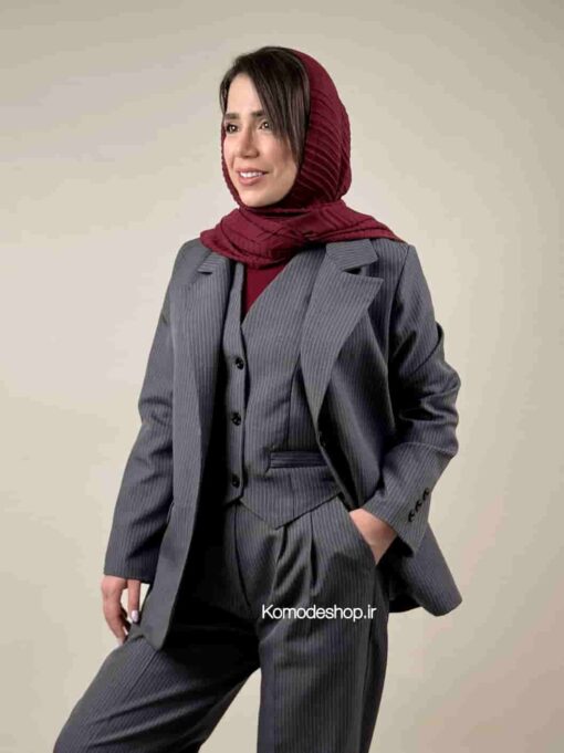 کت و شلوار جلیقه دیپلمات یونیک - Image 15
