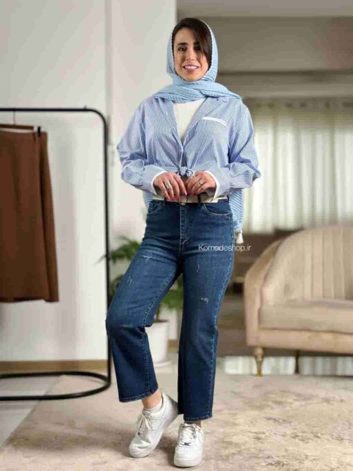 شومیز راه راه فیلتو آنیس - Image 7