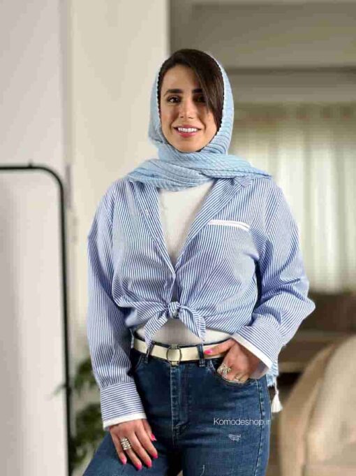 شومیز راه راه فیلتو آنیس - Image 3