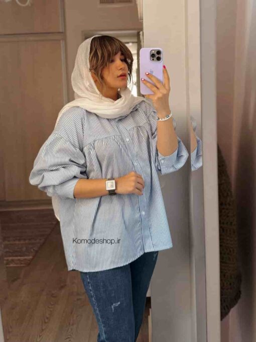 شومیز عروسکی راه راه لامیا