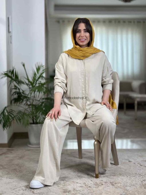 شومیز بلند سیلک ( میلانو ) - Image 7