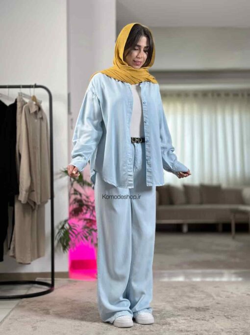 شومیز بلند سیلک ( میلانو ) - Image 5