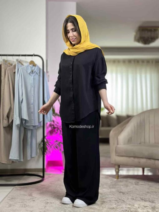شومیز بلند سیلک ( میلانو ) - Image 18