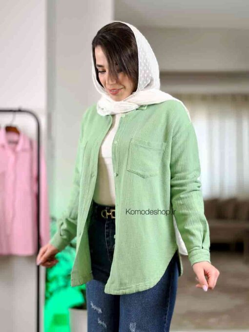 شومیز کنفی پاستلی - Image 6