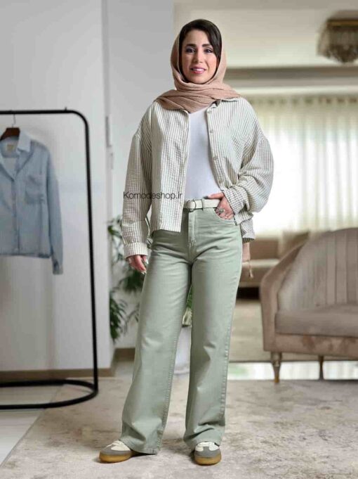 شومیز باکسی راه راه - Image 6