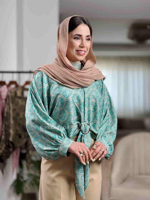 شومیز طلا کوب - Image 2
