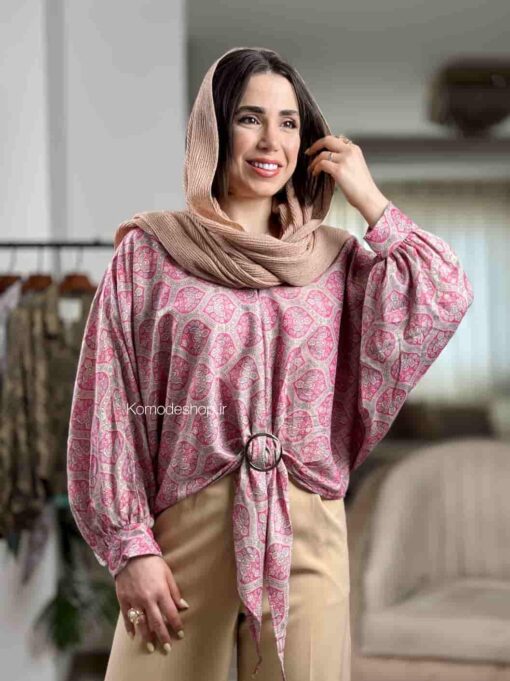 شومیز طلا کوب - Image 11