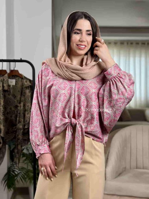 شومیز طلا کوب - Image 12