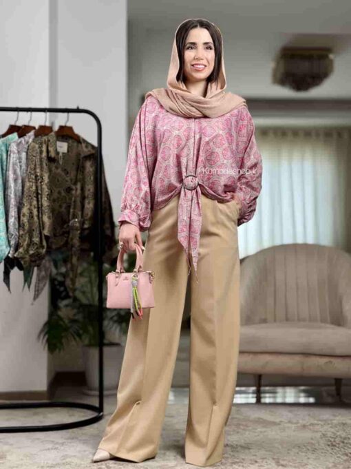 شومیز طلا کوب - Image 13
