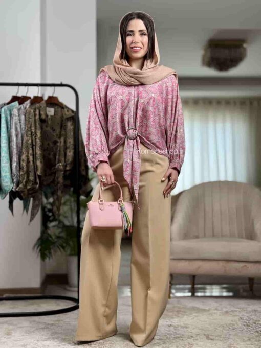 شومیز طلا کوب - Image 14