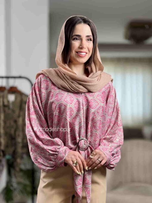 شومیز طلا کوب - Image 15