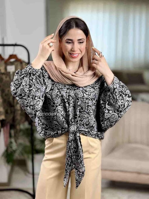 شومیز طلا کوب - Image 6