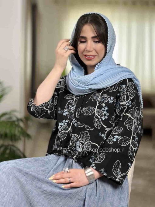 شومیز گره ای لیلیوم - Image 19