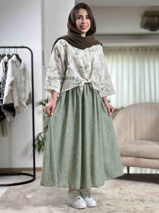 شومیز گره ای لیلیوم - Image 5