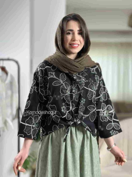 شومیز گره ای لیلیوم - Image 17