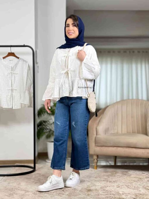 شومیز عروسكی لوسی خامه دوزی - Image 11