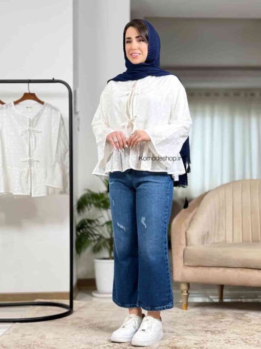 شومیز عروسكی لوسی خامه دوزی - Image 9