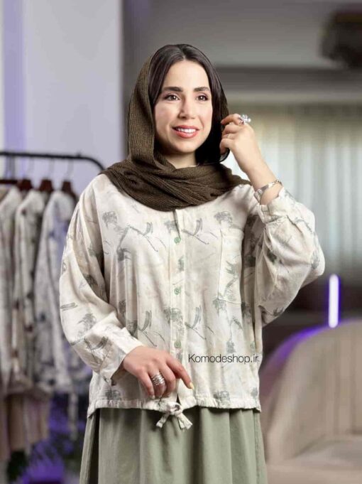 شومیز گت دار مهتاب - Image 19