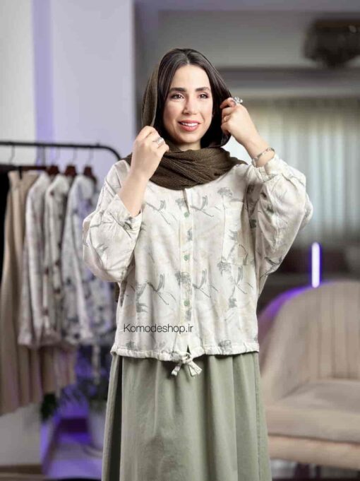 شومیز گت دار مهتاب - Image 18