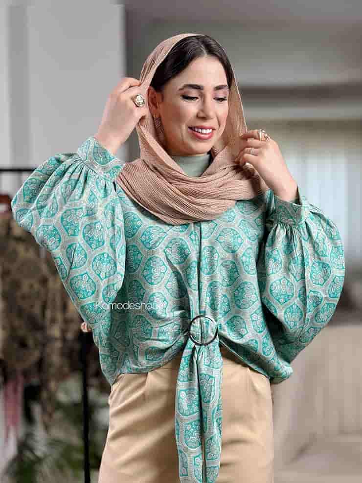 شومیز طلا کوب