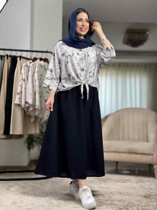 شومیز گره ای ترنج - Image 9