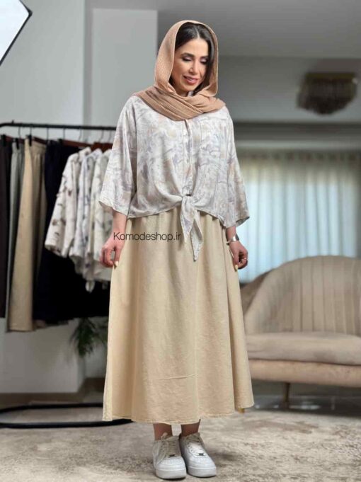 شومیز گره ای ترنج - Image 4