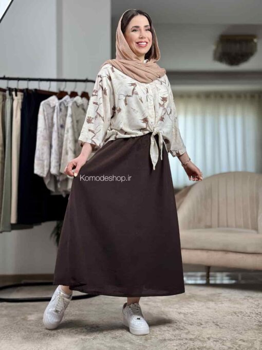 شومیز گره ای ترنج - Image 16