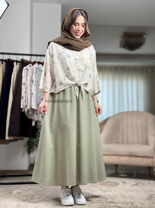 شومیز گره ای ترنج - Image 13