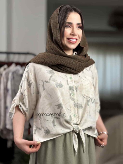 شومیز گره ای ترنج - Image 11