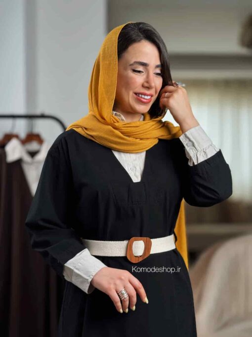 پیراهن لینن گلاریس - Image 12